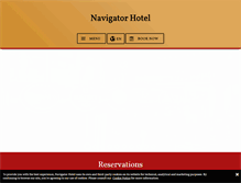 Tablet Screenshot of navigatorhotel.co.uk